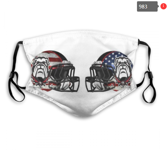 NCAA Georgia Bulldogs #3 Dust mask with filter